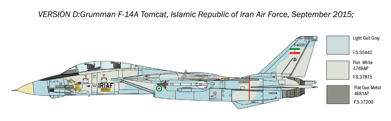 F-14A Tomcat - recessed line panels 1/72 - 5