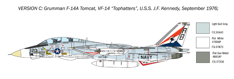F-14A Tomcat - recessed line panels 1/72 - 4