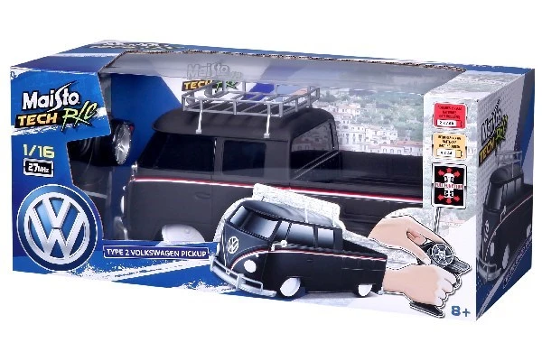 VW Pick-up Type 2, matt svart 1/16 - 3