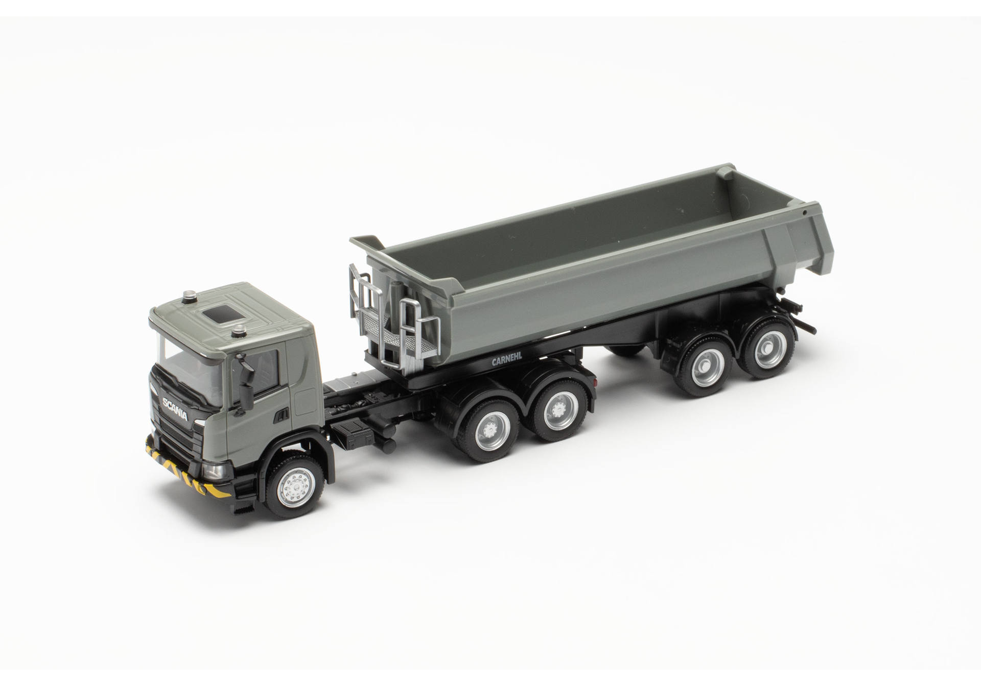 Scania CG 17 6x6 dumptrailer 3/2, grå/gul - 2