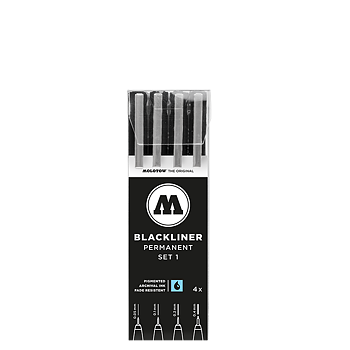 Fineliner Molotow NY  Basic Blackliner  Set 1  0,05/0,1/0,2/0,4