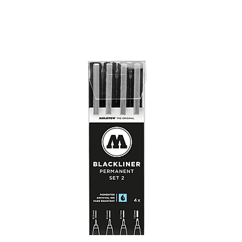 Fineliner Molotow NY Basic Blackliner  Set 2 0,3/0,5/0,7/1,0