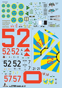 Saab JA 37 Jaktviggen. Decal SE, 1/48