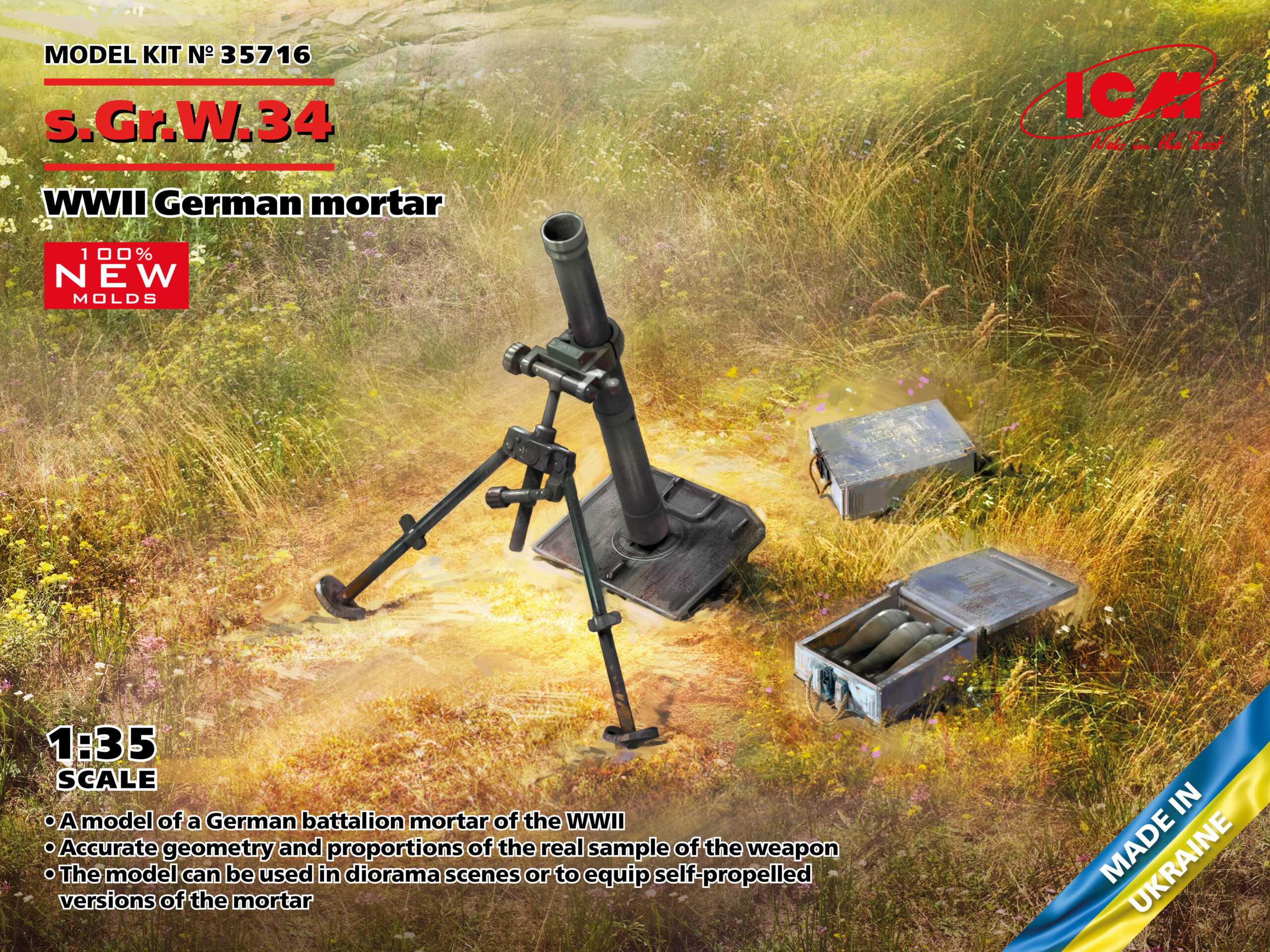 s.Gr.W.34 – Tysk WWII Granatkastare 1/35