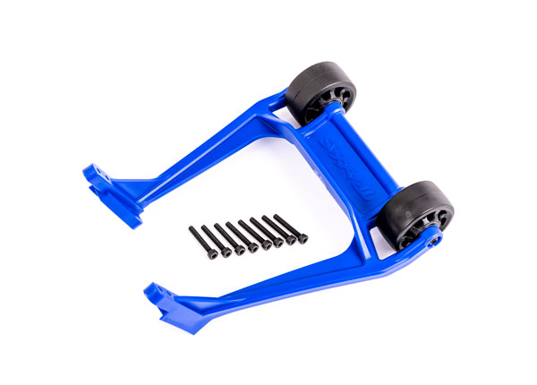 Wheelie bar, blue (assembled)