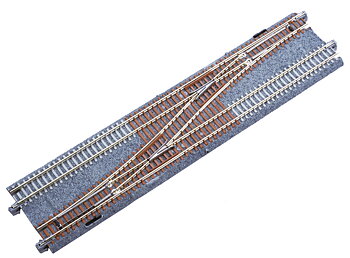 Dubbelspår med vänsterväxel #4, 248mm