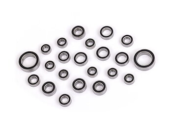 Ball bearing set, black rubber sealed, complete