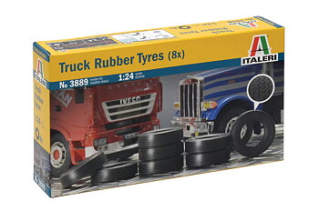 Truck Rubber Tires 8 st. 1/24
