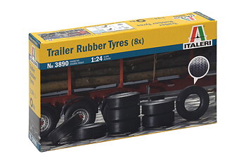Trailer Rubber Tires 8 st 1/24