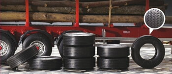 Trailer Rubber Tires 8 st 1/24