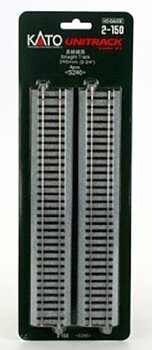 Rak räls, 246 mm, 4st