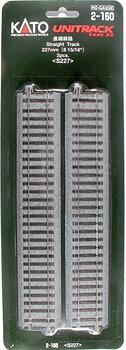 Rak räls 227 mm, 2st