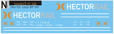 Dekal Hector Rail 941