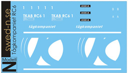 Decals for Tågkompaniet Class Rc6