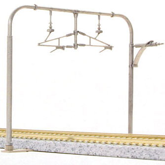 Oberleitungsmasten 2-gleisig