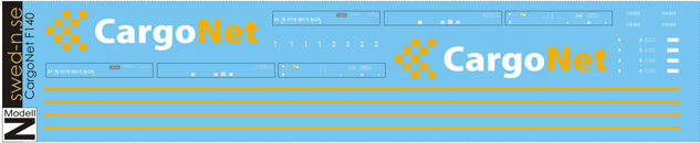Decals for CargoNet El19/F140