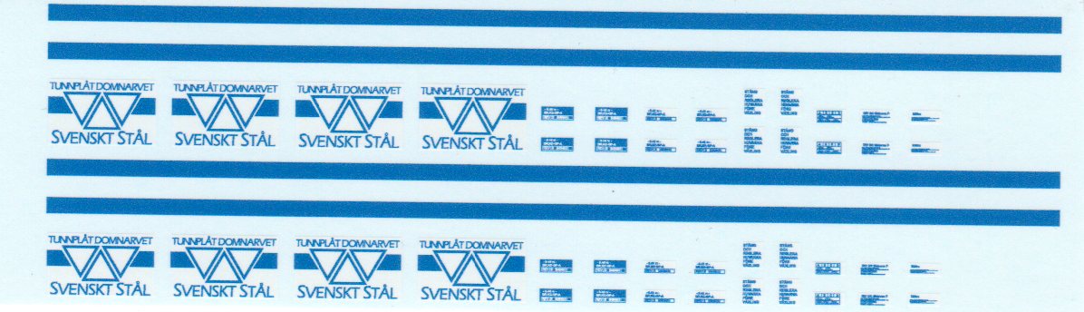 Dekaler Sv. Stål AB Shimmns x2, N-skala