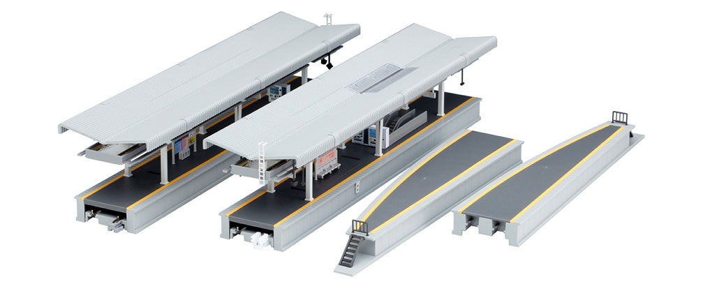 Vorstädtischer Bahnsteig  Set DX A - zweiseitig-
