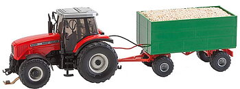 Traktor MF med släp