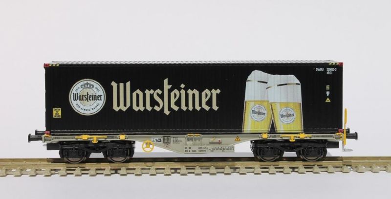 VTG/AAEC  Sgmmns 40 loaded wirh Warsteiner container n° DWBU 230050-3