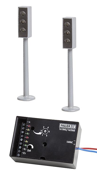 Trafikljus LED m elektronik, 2