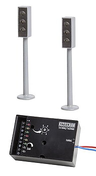 Trafikljus LED m elektronik, 2