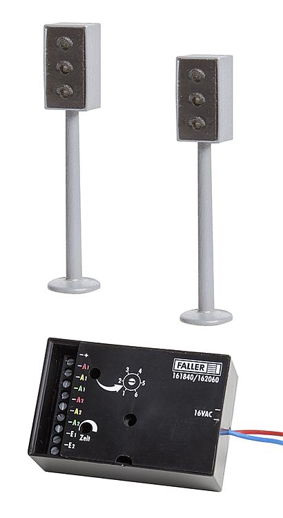 Trafikljus LED m elektronik, 2
