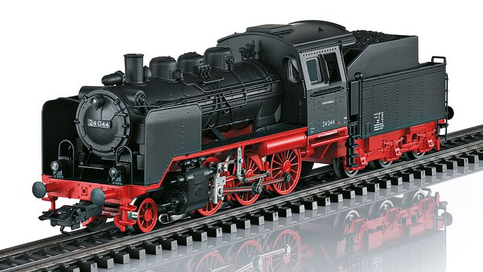 Ånglok m tender, BR 24, DB, Ep.III