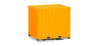 Byggcontainer 10 ft, gul (2st)