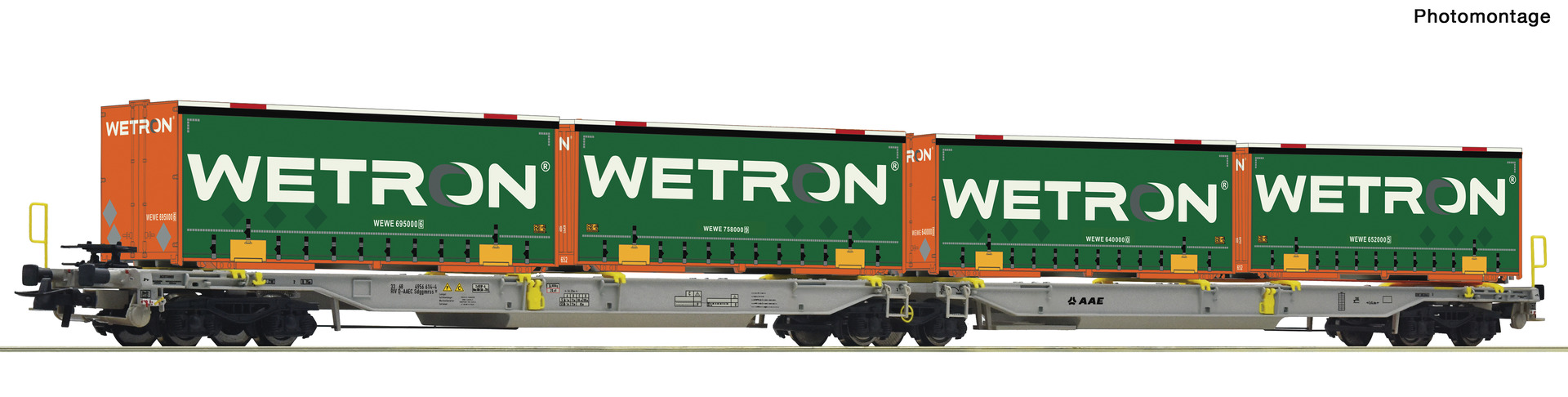 Articulated double pocket wagon + Wetron