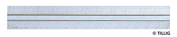 Spårvägsräls 316,8mm (enkelspår) gatsten