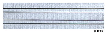 Spårvägsräls 316,8mm (dubbelspår) gatsten