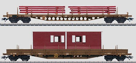 Vagnsats DSB 1x Rs + 1x Res lastade med byggdelar (UTGÅENDE)
