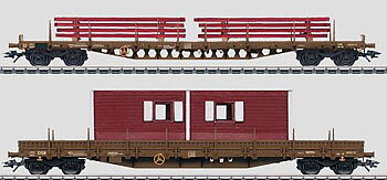 Vagnsats DSB 1x Rs + 1x Res lastade med byggdelar (UTGÅENDE)