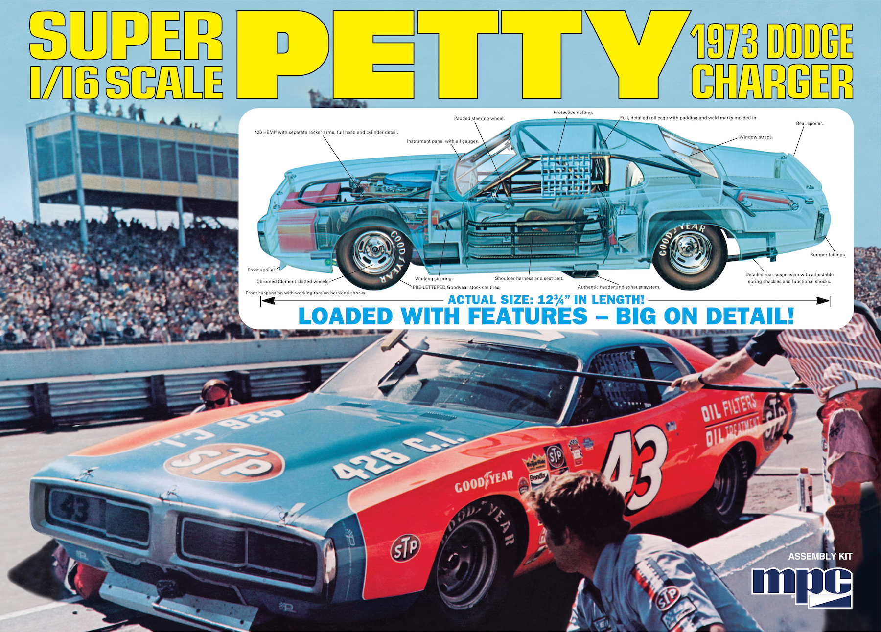 73' Richard Petty Dodge Charger 1/16