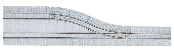 Spårvägsväxel, vänster, gatsten (komplett)