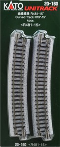 Kurvspår R481-15deg (4 st), Ka