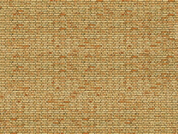 Murpapp 3D 'Klinker' gult, 25x12.5cm, H0
