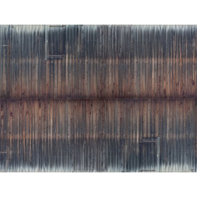 Murpapp 3D 'Träplank' vädrat, 25x12.5cm, H0
