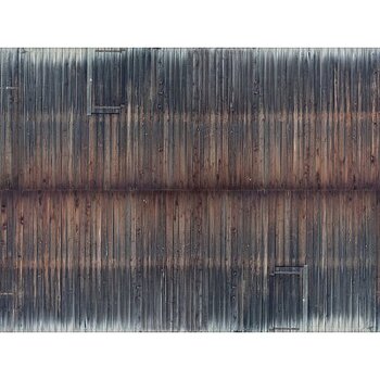 Murpapp 3D 'Träplank' vädrat, 25x12.5cm, H0