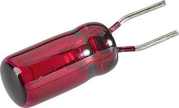 Glödlampa stift 19V 50mA, röd