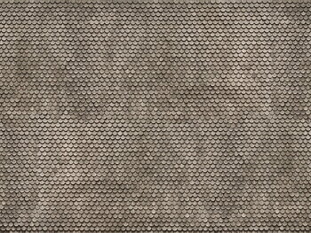 Murpapp 3D 'Taktegel' grått, 25x12.5cm, H0