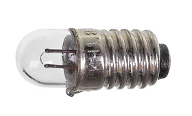 Glödlampa gänga E5.5 1.8V 85mA, klar