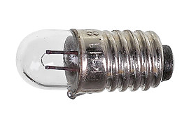 Glödlampa gänga E5.5 1.8V 85mA, klar