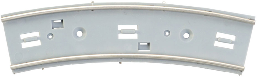 Spårvägsräls, kurva R204/25° (