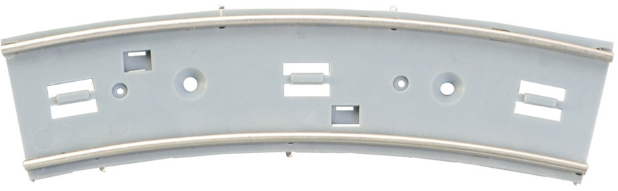 Spårvägsräls, kurva R204/15° (