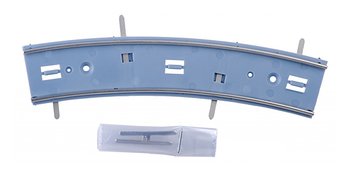 Spårvägsräls, kurva R250/25° m. ansl. (3st)