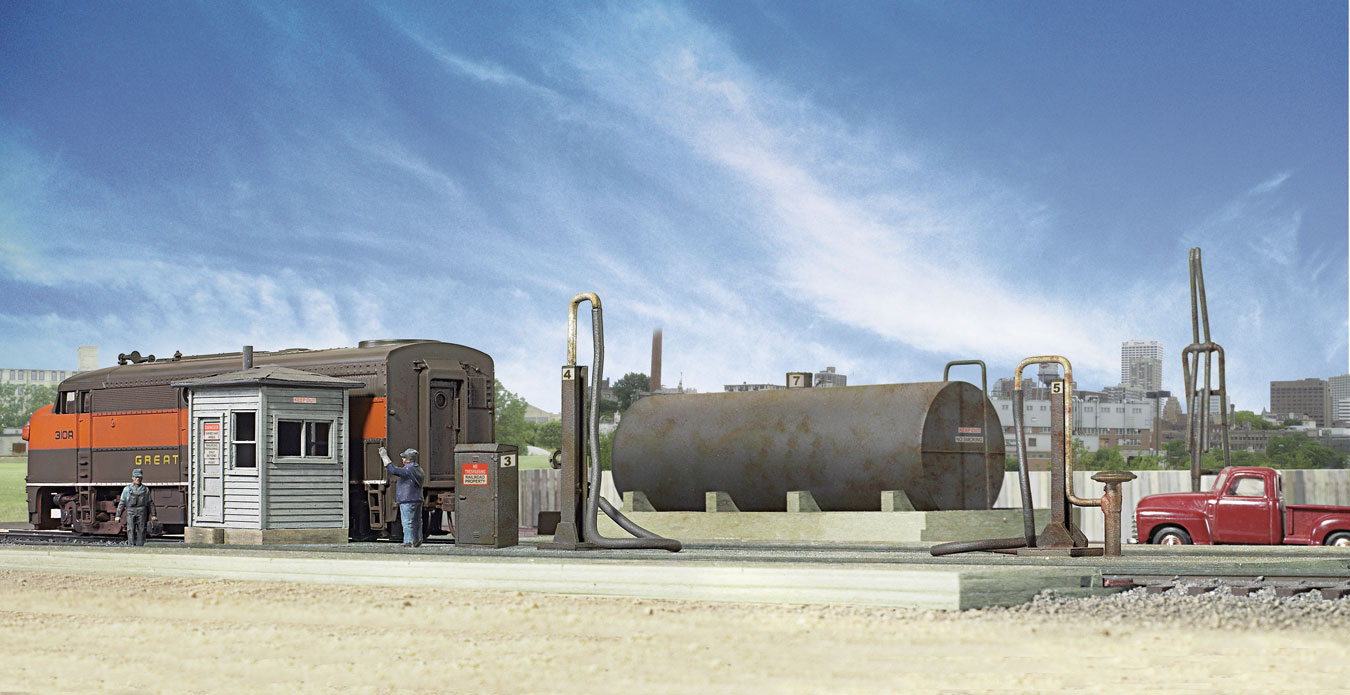 Tankställe för diesellok