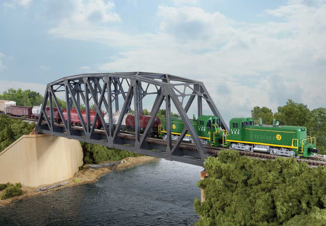 Single-Track Arched Pratt Truss Bridge