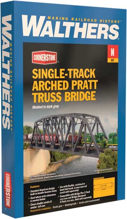 Single-Track Arched Pratt Truss Bridge - 3